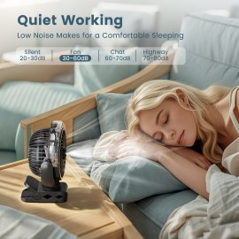 Portable Rechargeable Clip-On Fan with Water Tank, LED Light & Hook - 3 Speeds, 2 Mist Modes, 360° Rotation, USB Charging, Foldable Design for Golf Cart, Travel, Treadmill, Outdoor Use (BLACK), Portable Fan, Travel Cooling, Sleek Fan Design, Durable Construction, Fan For Room Big Size, Fan Blade, Mini Fan, Clip Fan, Rechargeable Fan, Electric Fan, Ventilator