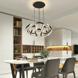 1pc of modern minimalist design, black/Golden color, LED three-color changing light fixture, suitable for bedrooms, living rooms, dining rooms, study rooms, etc. This product does not come with wall switches and remote controls.