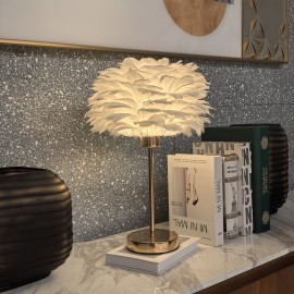 White Mushroom Desk Lamp Modern Princess Bedside Night Light Suitable for Girls' Bedroom Wedding Decoration Gift Atmosphere Lamp