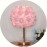 1-in-1 Rose Table Lamp with Dimmable RGB Color Changing (Pink Roses) - USB-Powered Plug-in Bulb, Metal Base & Glossy Dome Shade for Bedroom, Living Room, Weddings, Parties - Decorative Gift for &