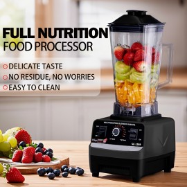 Automatic Self-Cleaning Juicer & Ice Crusher - 110V Black, Multi-Functional Food Processor with Non-Slip Base, Easy to Clean, No Residue, Perfect for Smoothies, Slushies, and Fresh Fruit Juice, Kitchen Appliance, Sleek Appliance, Durable Plastic