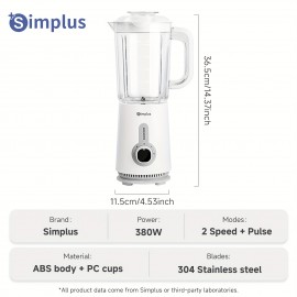[Simplus Food Processor] Simplus Food Processor, Juicer, Dry Grinder, Ice Crusher, Includes 3 Cups, Stainless Steel Blades, for Meat Grinding, Vegetable and Fruit Juicing, Smoothies, Bean Grinding, Designed for Home Use, Food Preparation, Juicing Machine, Versatile Appliance, Compact Design, Durable Construction, Highspeed Motor, Multicup Blender, Grinding Machine, Smoothie Lovers, Cooking Hobbyists