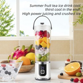 [USB Rechargeable Juicer] Senbowe USB Rechargeable Portable Juicer, Compact Blender, 500ml, Equipped with 10 Blades, Graduated Cup, Food Grade Abs, Easy to Clean Detachable Design, Dual Mode Of Smoothie And Fresh Juice, Convenient to Replenish Nutrients Anytime, Anywhere