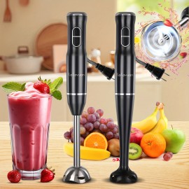 110V 400w Multifunctional Electric 2-Speed HandHeld Food Stick Blender with SUS304 2-leaf Blades, Immersion Hand Blender for Kitchen, Electric Hand Mixer for Soup Smoothie Sauces Food Milkshake Puree, Compact Kitchen Appliance, Versatile Kitchen Tool