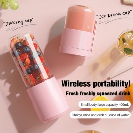 Portable Electric Juicer Blender Cup, Featuring a Wireless Rechargeable Mini Juice Blender with 6 Dual Blades, Easy to Clean, Suitable for Smoothies, Vegetables, And Fruits, Ideal for a Green And Healthy Kitchen Juicer, Bottle Blender Portable, Portable Smoothie Maker, Juicing Bottle, Juicer Machine, Blender For Kitchen, Portable/mini/mixer Blender, Smoothie Blender, Electric Mixer