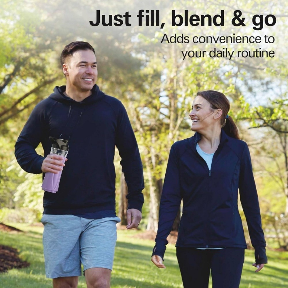 Go Sport Portable Blender with 20oz. Blend - In Personal Travel Jar, 600 Watt Motor And Stainless Steel Blades Powerful Blending Performance, Black 51143G