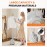 1500W Professional Garment Steamer Standing with Wheels - Heavy-Duty Clothes Steamer, 57.48oz Large Water Tank (55 Min Runtime), 45-Second Heat-Up, Wrinkle Remover for Dresses, Curtains, Bedding, -like Fabrics - Portable Standing Steamer
