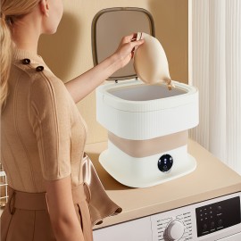 Portable Mini Washing Machine: Foldable, Lightweight & Space-Saving For Home & Travel