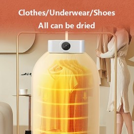 Upgraded Portable Clothes Dryer with Timer Function - Compact and Convenient Drying Solution for Apartments, Dorms, RVs - Quick & Easy Mini Dryer with Drying Bags, Suitable for Delicate Garments
