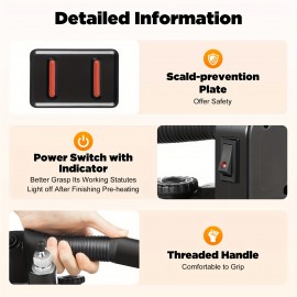 Gravity Feed Steam Industrial Electric Iron 5-Speed Regulation With 3L Tank 110V