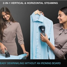 Travel Size Compact Travel Garment Steamer for Clothes to Go and Home Safe for Any Fabrics - Portable Handheld Steamer Powerful Steam Generator Iron for Clothes Best for Travel, 110V