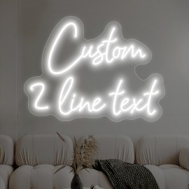 Custom Neon Sign - Personalized LED Light with USB Power, Dimmable Brightness, Neon-like Glow for Home, Bar, Cafe, Wedding, Birthday, Christmas, Halloween Decor - Easy Installation with Button Control - Perfect Gift for Businesses & Events
