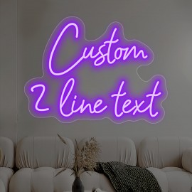 Custom Neon Sign - Personalized LED Light with USB Power, Dimmable Brightness, Neon-like Glow for Home, Bar, Cafe, Wedding, Birthday, Christmas, Halloween Decor - Easy Installation with Button Control - Perfect Gift for Businesses & Events